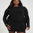 Side Ruffle Mini Dress image number null