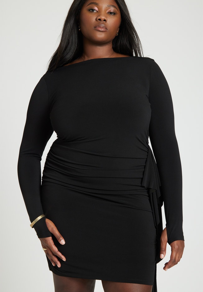 Side Ruffle Mini Dress image number 3