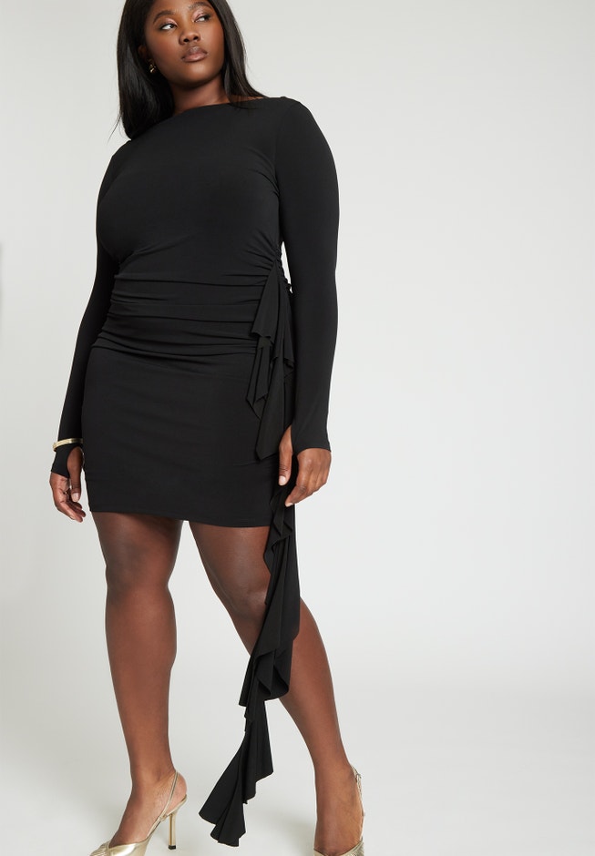 Side Ruffle Mini Dress image number 0