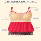 Loop Strap Blouson Tankini Top image number null