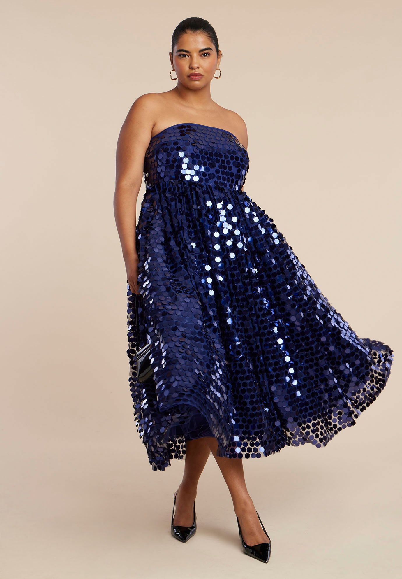 Paillette Dress With Big Skirt image number 0