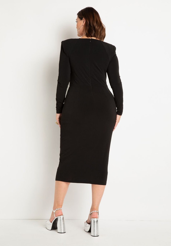 Twist Bodice Fitted Dress image number 4