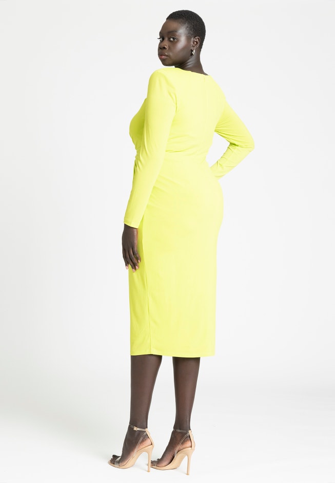 Twist Bodice Fitted Dress image number 1