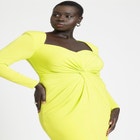 Twist Bodice Fitted Dress image number null