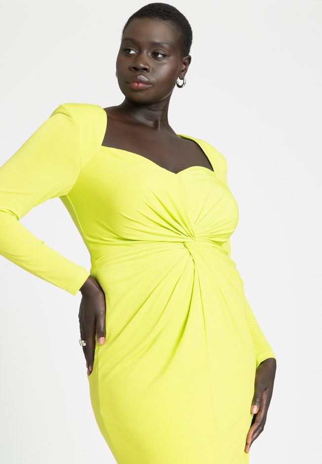 Twist Bodice Fitted Dress image number 2