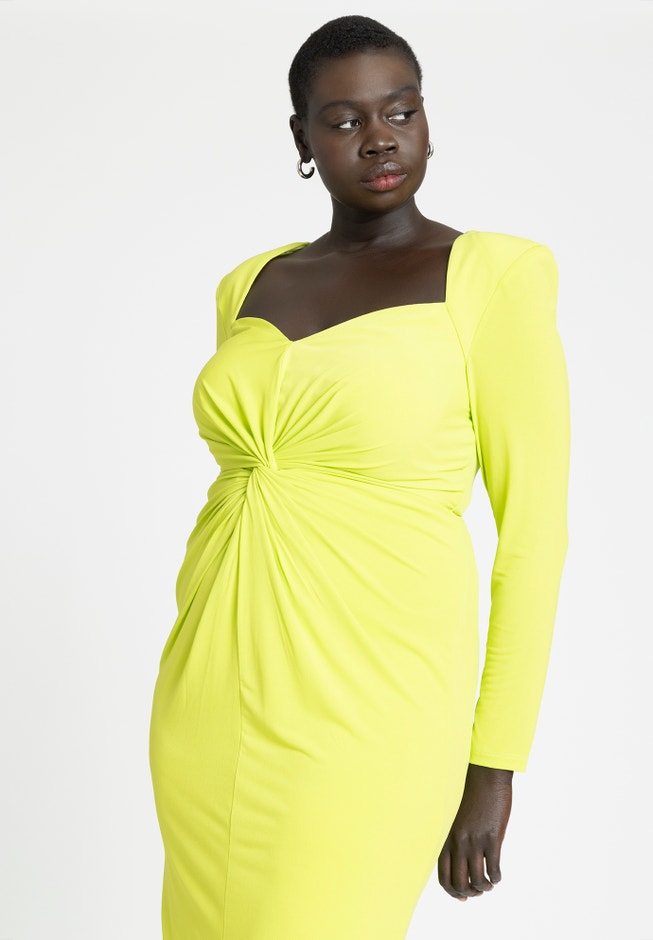 Twist Bodice Fitted Dress image number 3