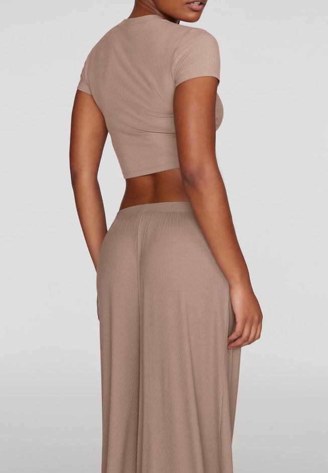 The Baby Tee - Modal Silk Rib image number 3