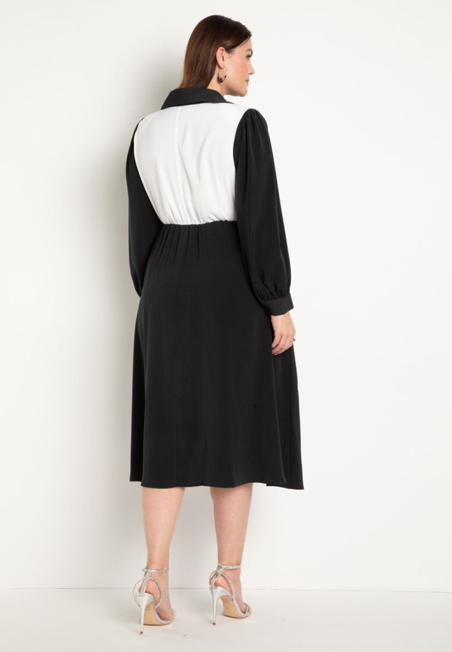 Colorblocked Work Dress image number 4