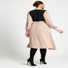 Colorblocked Work Dress image number null