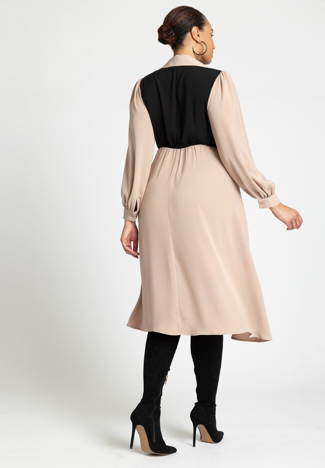 Colorblocked Work Dress image number 2