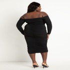 Ruched Off The Shoulder Dress image number null