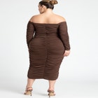 Ruched Off The Shoulder Dress image number null