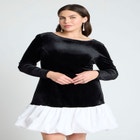 Velvet Mini Dress image number null