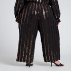 Relaxed Striped Sequin Pant image number null
