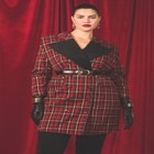 Exaggerated Double Breasted Blazer Dress image number null