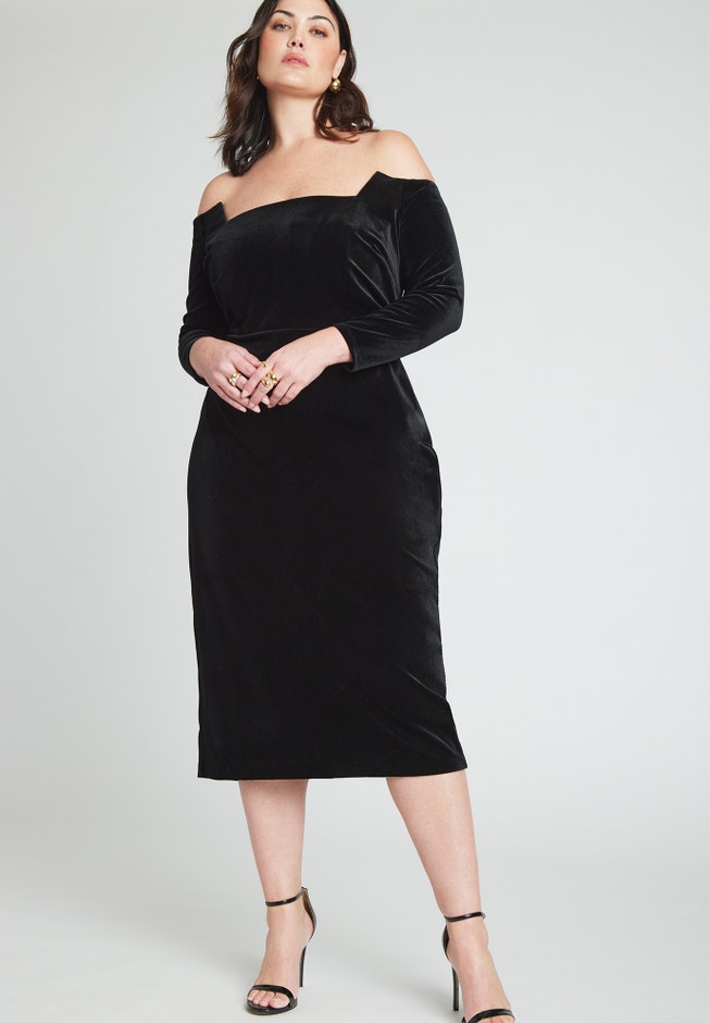 Off The Shoulder Midi Dress image number 1
