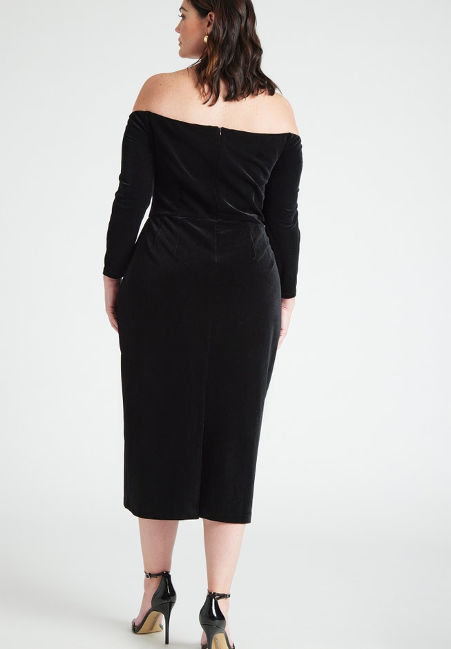 Off The Shoulder Midi Dress image number 2
