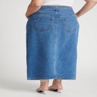 Denim Midi Skirt image number null