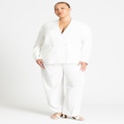 Clean Relaxed Double Breasted Blazer image number null