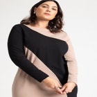 Colorblocked Ponte Dress image number null