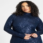 Open Back Sequin Dress image number null