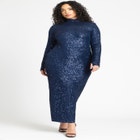 Open Back Sequin Dress image number null