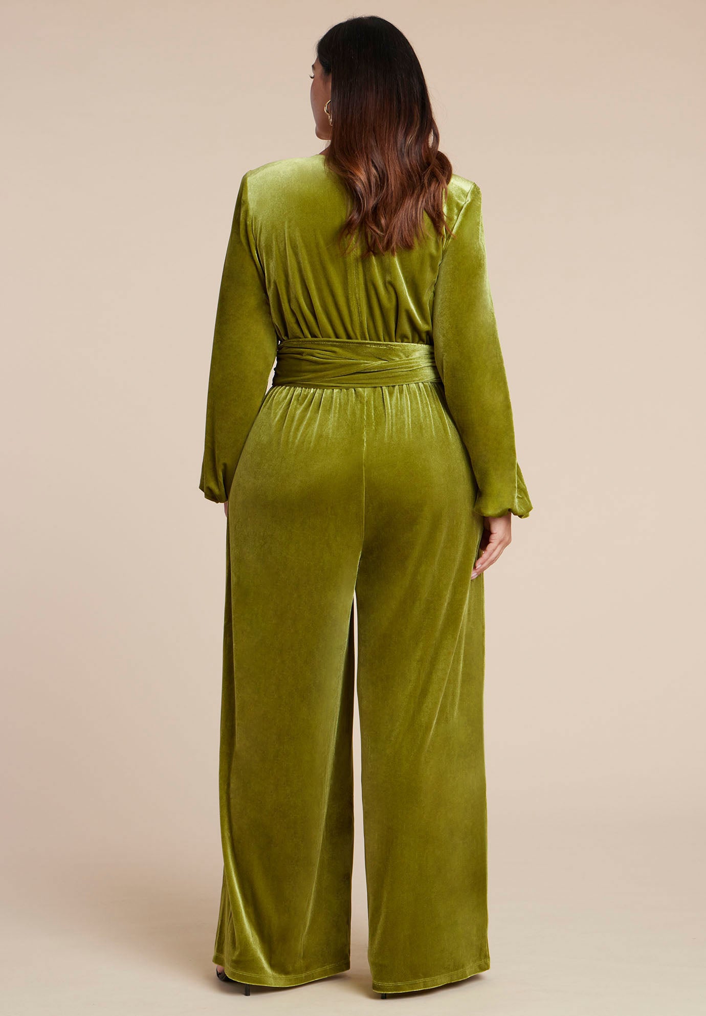 Velvet Wide Leg Jumpsuit image number 1