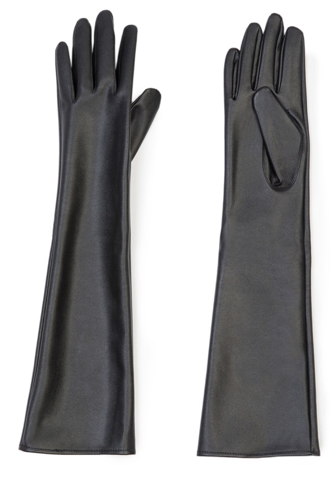 Faux Leather Opera Gloves image number 0