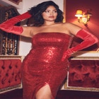 Long Stretch Velvet Gloves image number null