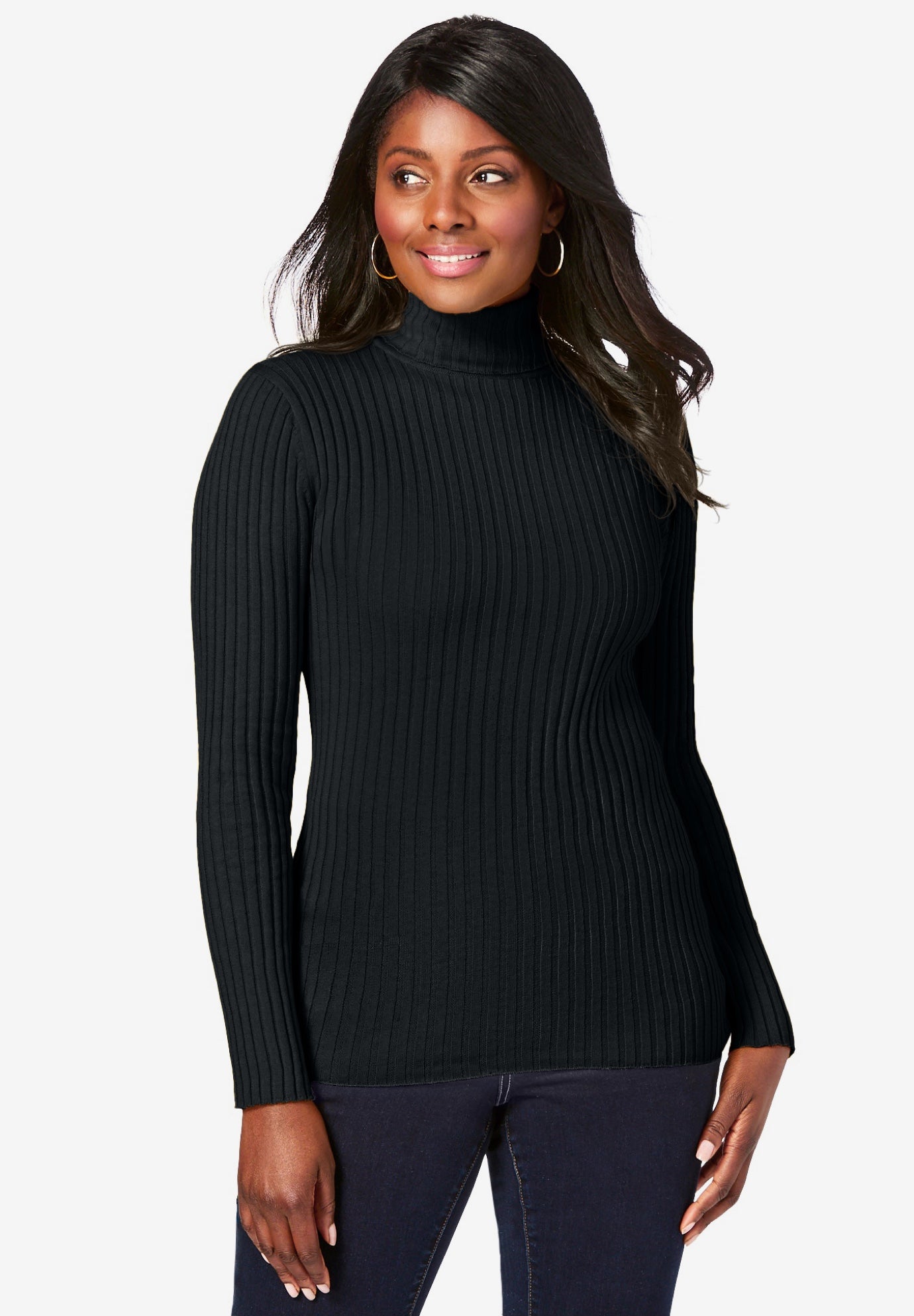 Cotton Turtleneck Womens Black Turtleneck Sweater Black Ribbed