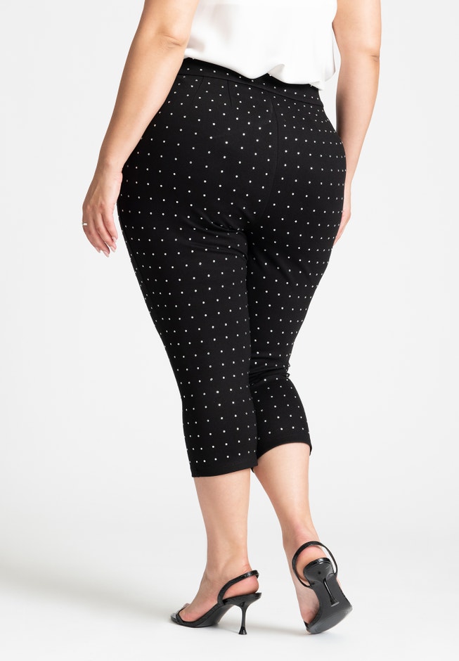 Rhinestone Capri Pant image number 2