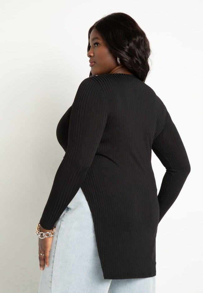 Asymmetrical Ribbed Top image number null