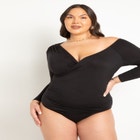 Shirring Detail Body Suit image number null