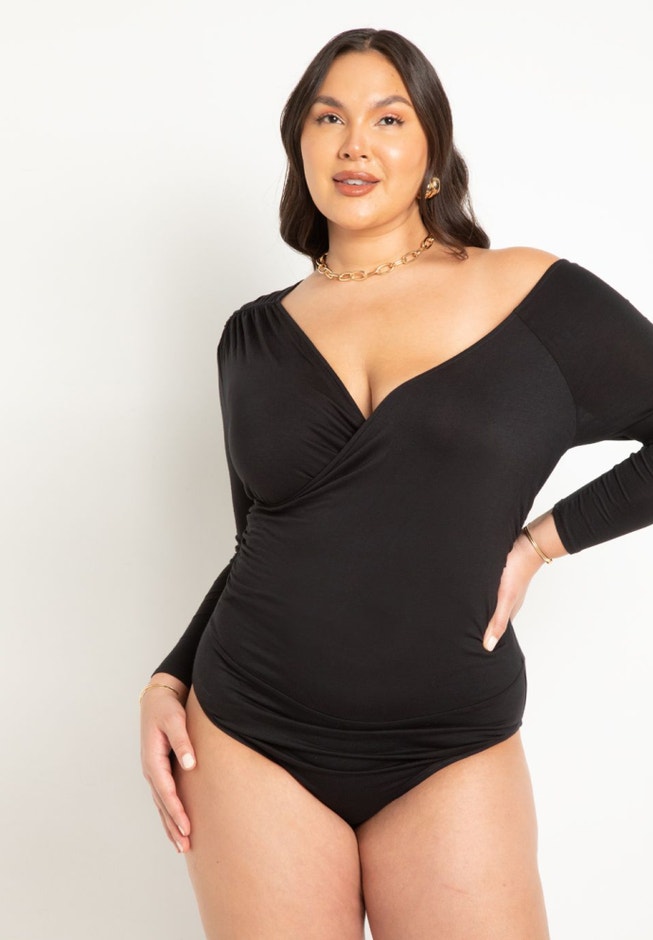 Shirring Detail Body Suit image number null