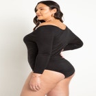 Shirring Detail Body Suit image number null