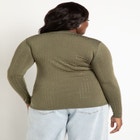 Rhinestone Funnel Neck Top image number null