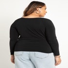 Long Sleeve Slinky Cowl Neck Top image number null