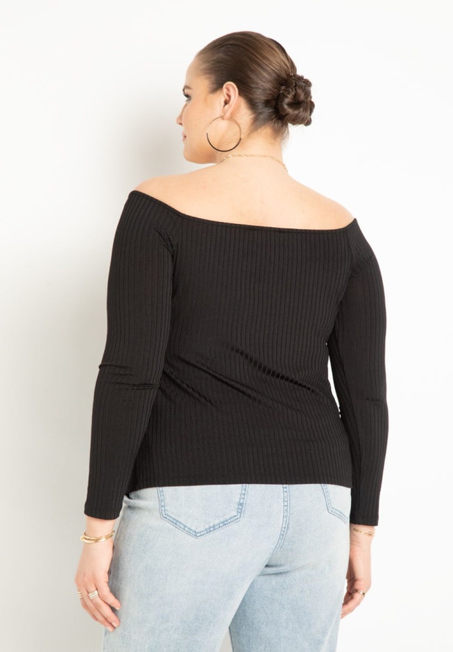 Off The Shoulder Top With Twist image number 1