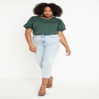 Eyelet Sleeve Tee image number null