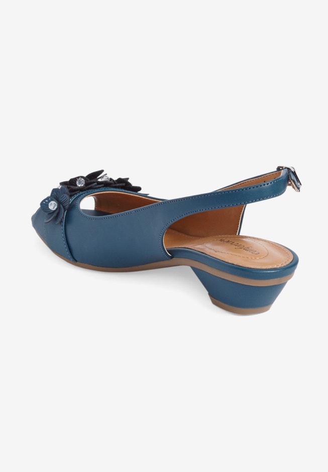The Rider Leather-Like Slingback image number 1
