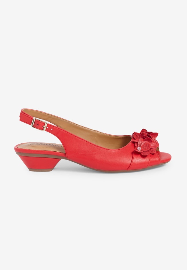 The Rider Leather-Like Slingback image number 3