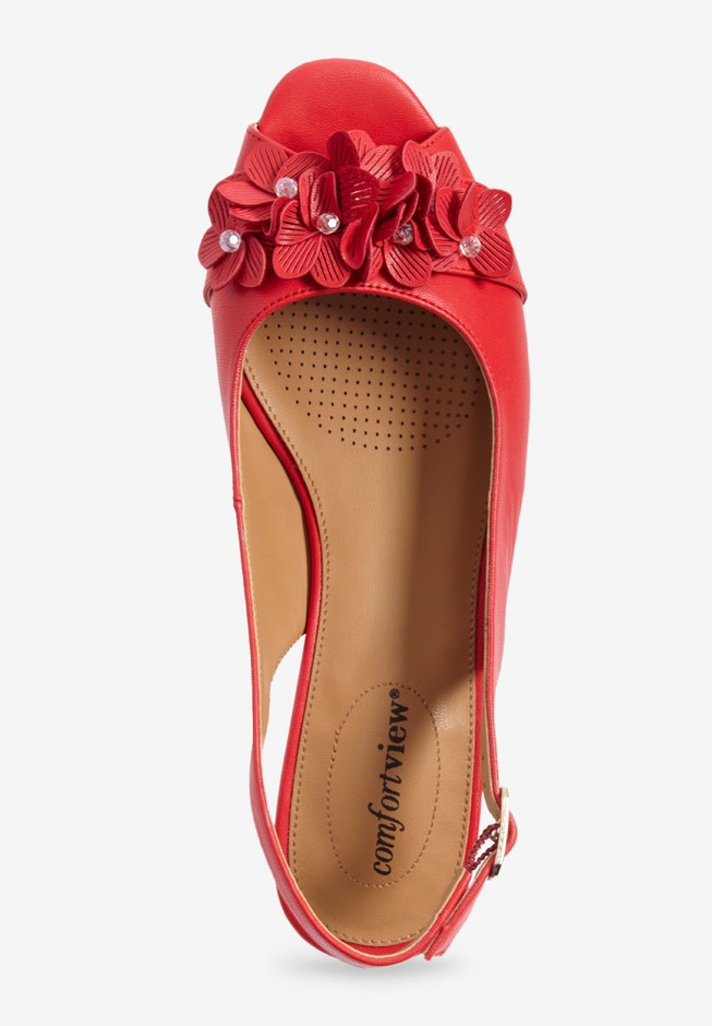 The Rider Leather-Like Slingback image number 4