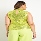 Sparkle Mock Neck Top image number null