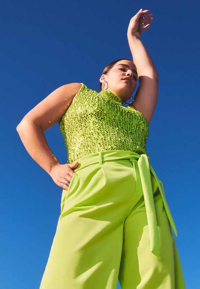 Sparkle Mock Neck Top image number 3