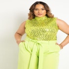 Sparkle Mock Neck Top image number null