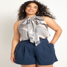 Satin Bow Blouse image number null