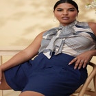 Satin Bow Blouse image number null