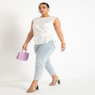 Tie Side Satin Tank image number null