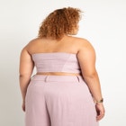 Strapless Ruffle Blouse image number null