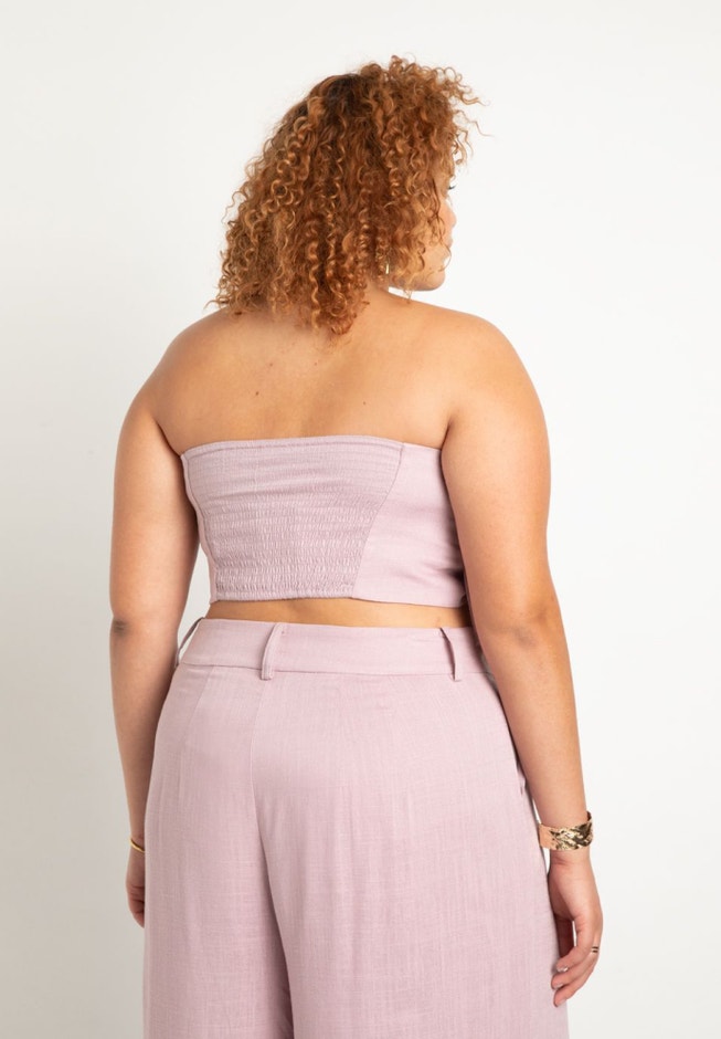 Strapless Ruffle Blouse image number 1